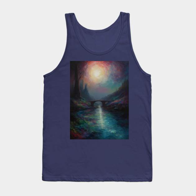 Nature Art watercolor Tank Top by Anik Arts